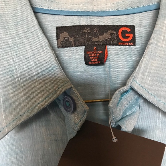 👕 G by guess Blue long sleeve shirt - Picture 4 of 5